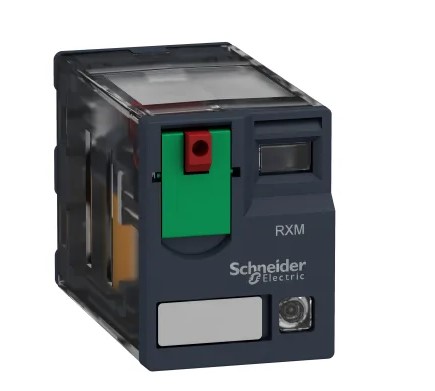 Relé de potencia sin enclavamiento Schneider Electric Harmony Relay RXM de 4 polos, 4PDT, bobina 230V ac, 8A, enchufable