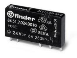 345170240010 FINDER Series 34 Mini-relé para circuito impreso (EMR ó SSR) 0.1-2-6 A