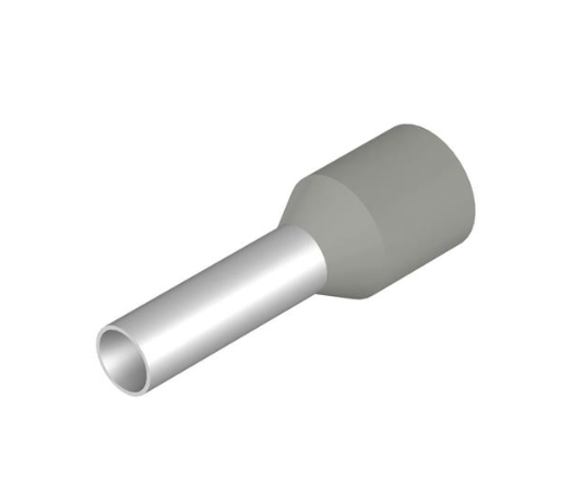 Terminal / Conector Tubular marca Weidmüller H2.5/14 T BD calibre 14AWG Color Id. Gris Unidades x100