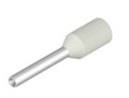 Terminal / Conector Tubular marca Weidmüller H0.5/14D; calibre 20AWG Color Id. Blanco Unidades x500