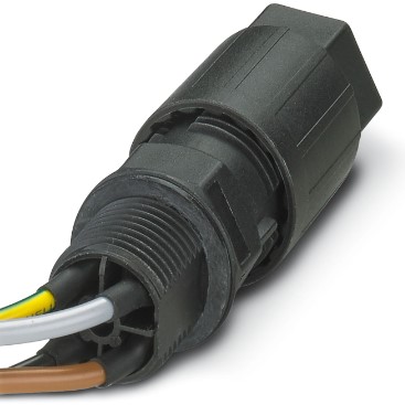Cable de Sensor – Actuador marca PHOENIX CONTACT Serie QPD W3PE2.5 6-10 M25 0.5 BK; Longitud 0.5M     