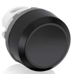 Pulsador marca ABB Serie MP1; Color Negro No Iluminado Momentáneo Diámetro 22mm  