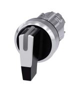 Selector marca Siemens Serie SIRIUS ACT; Color Blanco Iluminado momentáneo posiciones 3 Diámetro 22mm