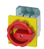 Seccionador Manual de Parada de Emergencia marca Siemens Serie SENTRON; Amperaje 32A Polos 3    