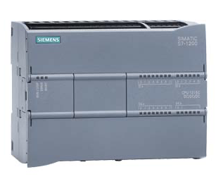 SIMATIC S7-1200, CPU 1215C, compact CPU, DC/DC/DC, 2 PROFINET ports, onboard I/O: 14 DI 24 V DC; 10 DO 24 V DC; 0.5 A; 2 AI 0-10 V DC, 2 AO 0-20 mA DC, power supply: DC 20.4-28.8 V DC, program/data memory 200 KB
