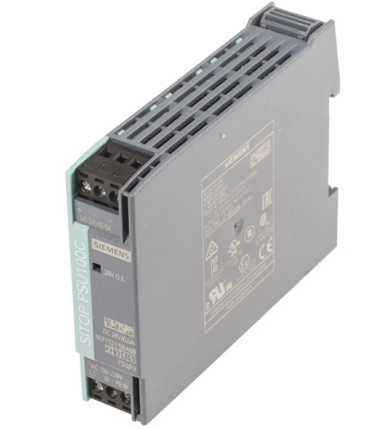Fuente de alimentación de carril DIN Siemens, SITOP PSU100C, 1 salida 24V dc 600mA 14W