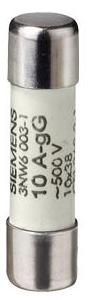 3NW6011-1 SENTRON, cylindrical fuse link, 10 x 38 mm, 1 A, gG, Un AC: 500 V