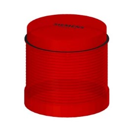 Elemento de luz continua, rojo, 12-230 V CA/CC, 70 mm de diámetro, base BA15d sin elemento de luz