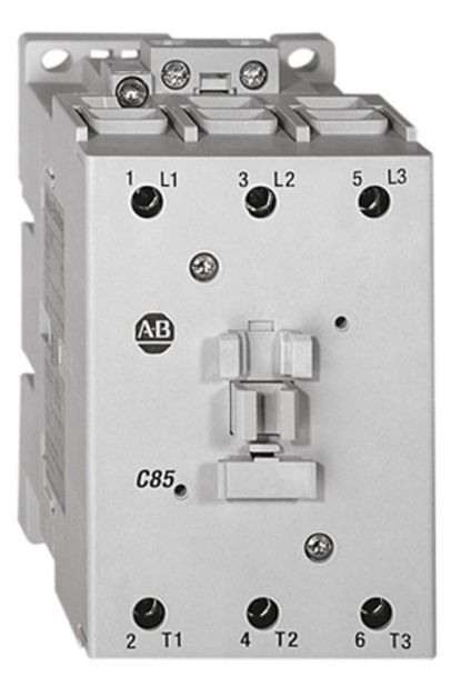 100-C60KJ10 Contactor, 60 A, 24 V 50/60 Hz, CA, 3 polos normalmente abiertos, 24 V CA 50/60 Hz, 1 contacto NA y 0 contacto NC, paquete individual, terminación de bobina del lado de línea, terminales de tornillo, carga de motor