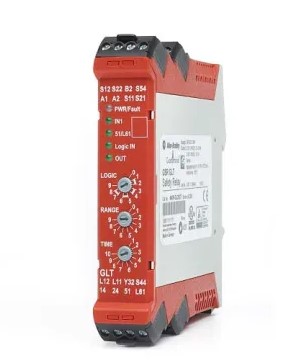 Relé de seguridad Allen Bradley Guardmaster GLT 440R / GuardLocking de 2 canales, cont seg. 1, cont aux. 1