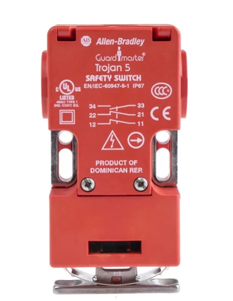 Interruptor de bloqueo de seguridad Allen Bradley Trojan 5 440K, 2NC/1NA, bloqueo Con llave, IP67