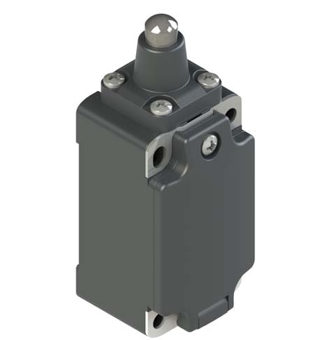 Limit Switch marca PIZZATO Serie FM; Actuador Embolo Corto Entrada Roscada M20x1.5 Contacto 1NO Contacto 1NC     