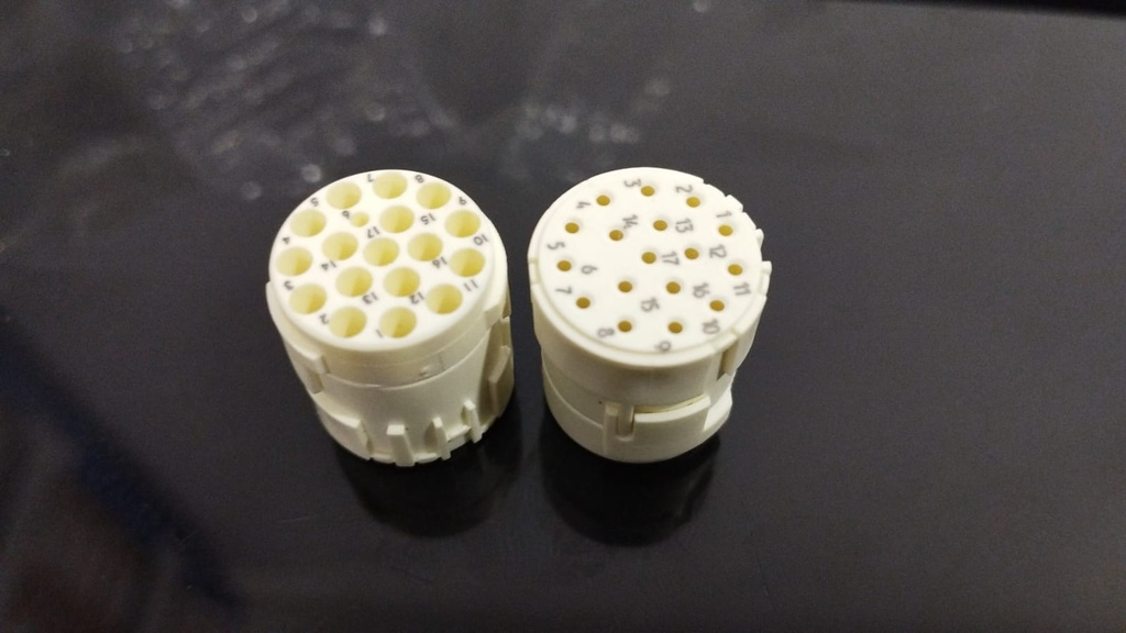 Conector marca GENERICO Serie 700; Diámetro M23-Hembra Pines 17       