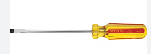 Destonillador marca STANLEY Serie STHT; Medidas 1/4" (6mm) x 6" (150mm)        