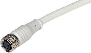 Cable Conector Axial para sensores marca Datalogic Serie CS; Conector Tipo M8-F Pines 3 Longitud 5M 