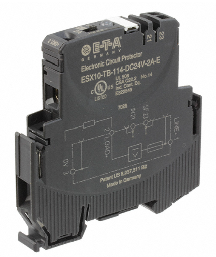 Breaker para Riel Din marca Weidmüller Serie ESX10-T ; Amperaje 2A Polos 1    