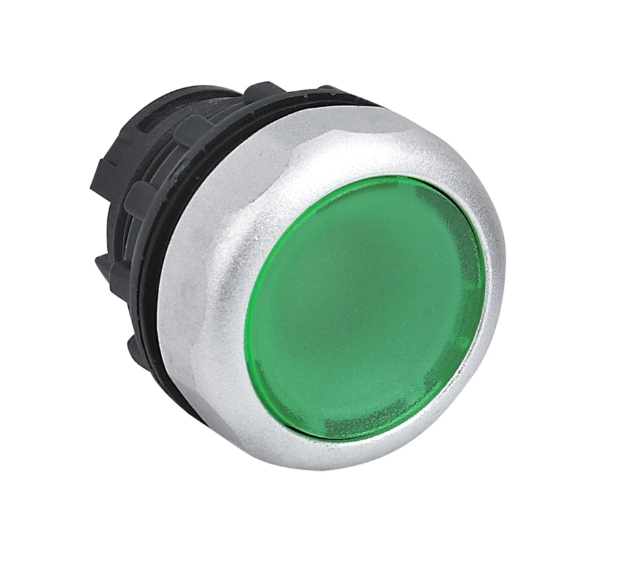 Cabezal Pulsador Rasante Iluminado Verde marca CHINT