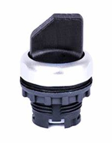 Cabezal de selector 2 posiciones con retorno Negro
