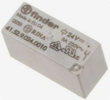 41.52.9.024.0010 Relevador de Proposito General, Serie 41, Potencia, DPDT, 24 VCD, 8 A