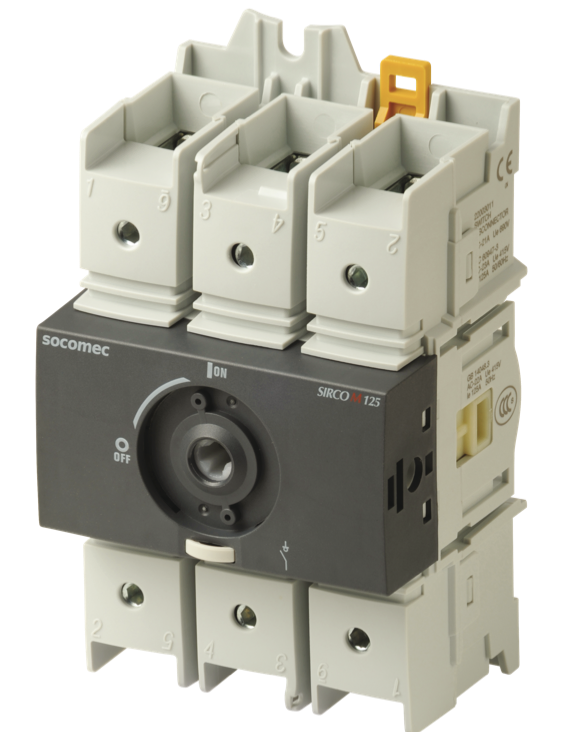 Interruptor-seccionador modular SIRCO M3 de 3x125A