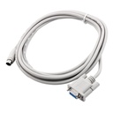 Cable de programación de servomotor compatible con DVPACAB2A30, cable de datos de programación serie ASDA-B, serie ASDA-B para programación de PC, gris claro, 3 m