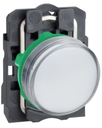 Luz Piloto LED marca Schneider Electric Serie Harmony XB5; Color Blanco Diámetro 22mm Bobina 110VAC