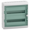 Gabinete marca Schneider Electric Serie KAEDRA; Material Termoplástico Color Gris / Verde 