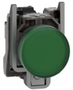 Luz piloto marca Schneider redonda verde Ø 22mm, IP65, LED integrado, 110VAC