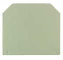 Tapa final y separador marca WEIDMULLER para terminales, 56 mm x 1.5mm, Beige oscuro, para borne WDU/WTR