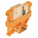 Relé Tipo Bornera marca Weidmüller Serie RS ; 5A, Bobina 5VDC Contactos 1NO    