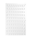 Identificadores / Codificadores p/Borneras marca Weidmüller Serie DEKAFIX; Tamaño 5x8mm (160 unidades)