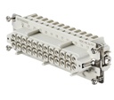 Conector / Regleta marca Weidmüller Serie HDC HE; conexión Tipo push in Polos 24 / Hembra Polos 24 / Hembra  