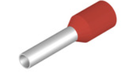 Terminal / Conector Tubular marca Weidmüller H1.5/14 R; calibre 16AWG Color Rojo Unidades x500