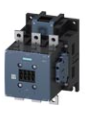 Contactor marca Siemens serie 3RT14; Amperaje 400A Polos 3 Bobina 230VAC/DC Tamaño S10 Contacto Aux 2NO+2NC