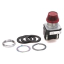 Luz Piloto LED / Pulsador marca ALLEN BRADLEY Serie 800T; Color Rojo Diámetro 30mm Alimentación 24VAC/DC Contactos 1NO Contacto 1NC    