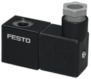 Bobina de Solenoide con conector marca FESTO Serie MSFG; Bobina 24VDC: 4,5W 42VAC