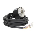 Encoder Incremental marca GENERICO Serie TRD-S; Voltaje 5-12VDC Diámetro 38mm Salida NPN Longitud cable 2m     
