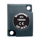 Actuador Lateral / Frontal para Sensor de seguridad CSS34 marca SCHMERSAL Serie CST 34; Dimensiones 35x27x12mm        