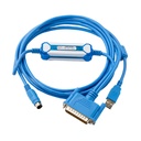 Cable de Programación PLC Mitsubishi MELSEC FX & A marca MITSUBISHI Serie FX; Conector RS422 / USB Compatible Serie A y FX       