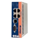 Router Ethernet – Industrial con VPN p/acceso remoto COSY 141 marca EWON Serie EC5141; Alimentación 24VDC Puertos 4x puertos LAN /WAN - RJ45 Ethernet, 1x serie RS232 / 485       