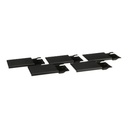 Set Placa extensión (4.5) marca SQUARE D Serie HLW; Unidades x5        