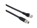 Cable Ethernet marca Datalogic Serie CAB-ETH-X-M05; Conector Tipo M12-M/ GETH-X Longitud 5M  