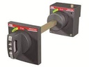 Seccionador manual Maneta Giratoria c/Con PadLock y cerradura de puerta F/P XT1-XT3 marca ABB Serie RHE; Longitud ajustable 500mm