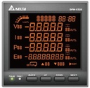 Medidor/Analizador de Red trifásica 690VAC (L-L) 400V (L-N) 1A/5A 47-70Hz marca DELTA Serie DPM; Alimentación 110-230VAC/DC Protocolos Modbus RTU Puertos de comunicación RS485