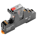 Relé de Control c/base marca Weidmüller Serie DRIKITP; 10A, Bobina 110VAC Contactos CO 1 Conexión Salida 250VAC/DC push in