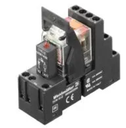 Relé de Control c/base marca Weidmüller Serie RCMKIT; 10A, Bobina 24VDC Contactos CO 3 Salida 250VAC brida-tornillo       