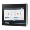 Panel HMI LCD Touchscreen Marca ADVANTECH Pantalla WVGA TFT 7" instalado con el software HMINavi. 64MB, 128MB, Puertos Serial x3, Ethernet. Compatible con 500+ variedades de PLC en el mercado.
