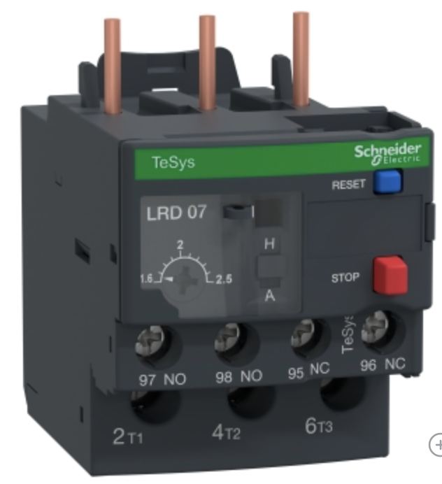 Relés de sobrecarga térmica TeSys LRD - 1.6...2.5 A - clase 10A