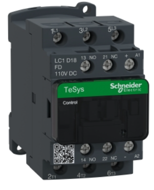 Contacto Auxiliar Tipo Contactor marca Schneider Electric Serie TeSys D; 10A, Bobina 36VDC Contactos 3NO Contactos 2NC