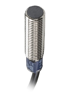 Sensor inductivo XS1 M8, L33mm, acero inoxidable, Sn2.5mm, 12-24VDC, cable de 2m